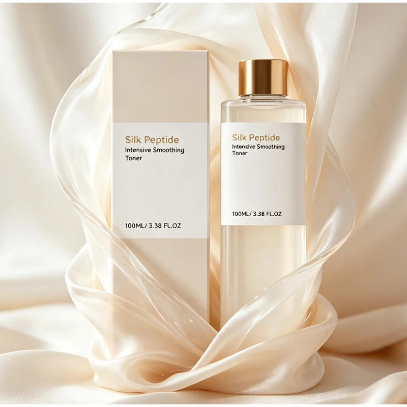 Silk Peptide EGF Intensive Smoothing Facial Toner 100Ml Daily Hydrating Moisturizing Face Essence Water Basic Korean Skincare